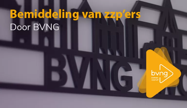 Bemiddeling van zzp’ers door BVNG